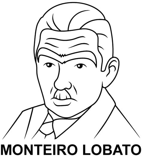 monteiro lobato desenho para colorir